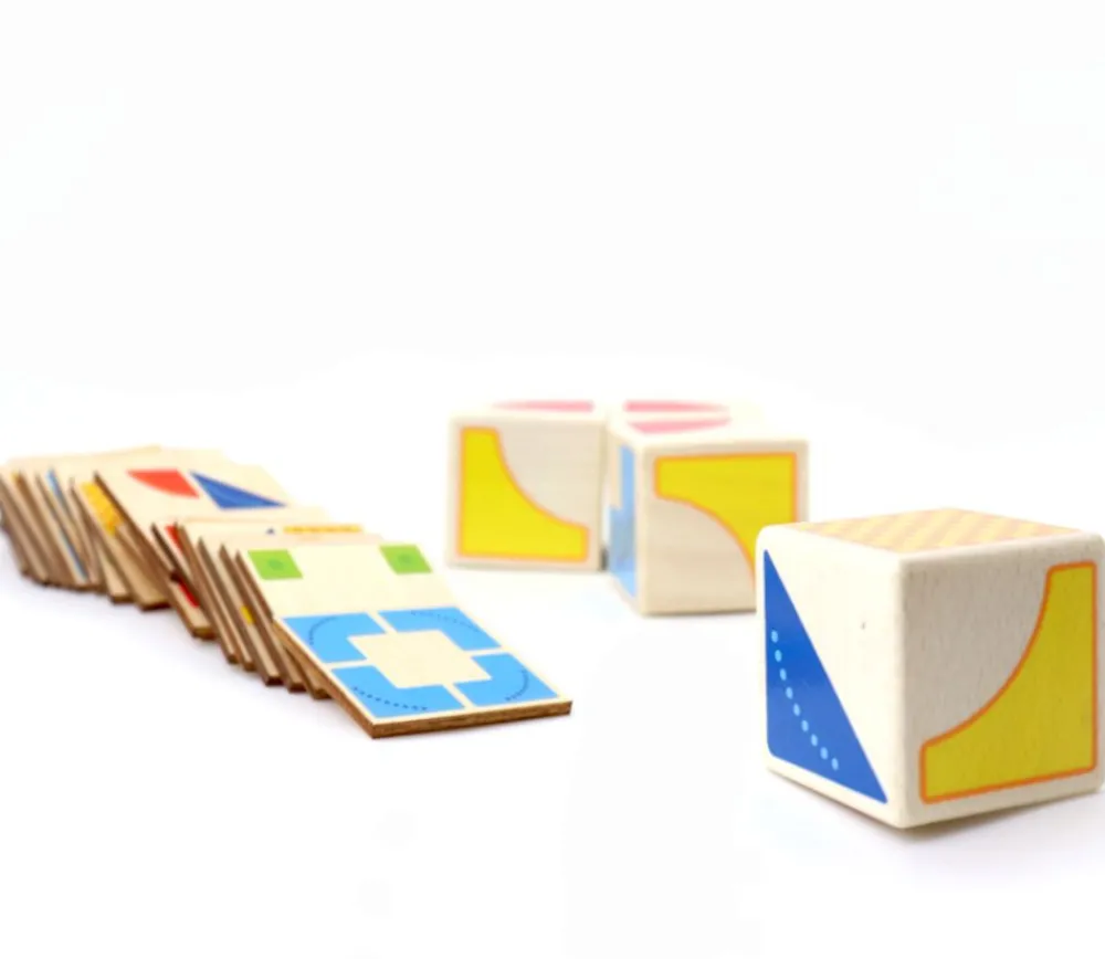 Tout Pour le Jeu Jeu logique en bois Kubus 4 cubes
