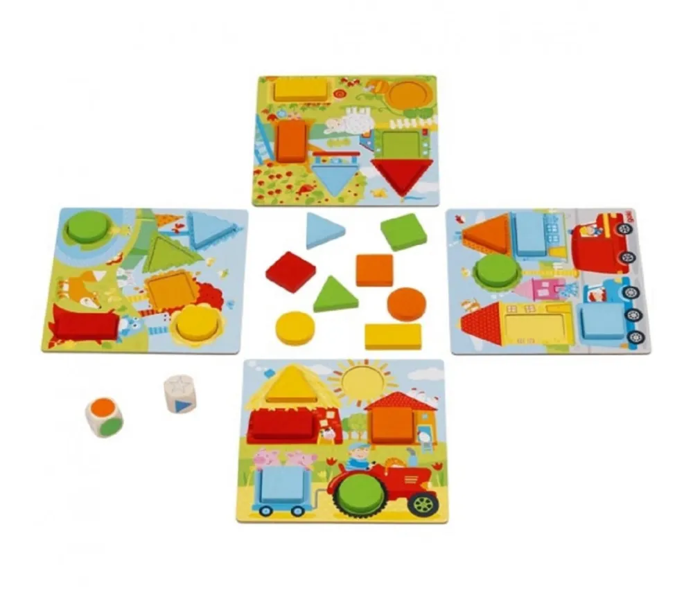Enfant Tout Pour le Jeu Jeu loto couleurs et formes en bois