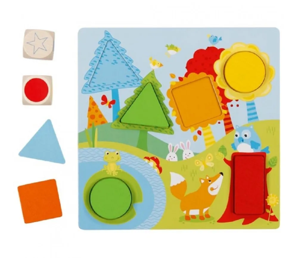 Enfant Tout Pour le Jeu Jeu loto couleurs et formes en bois