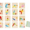 Tout Pour le Jeu Jeu mémo en bois - la gymnastique
