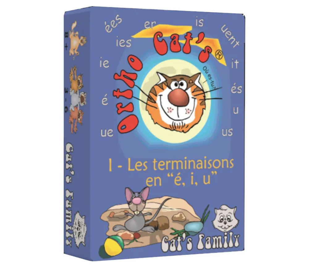 Tout Pour le Jeu Jeu Ortho Cat's 1 terminaisons é i u - orthographe du CE1 au collège