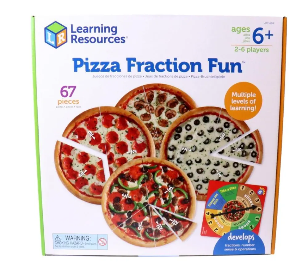 Tout Pour le Jeu Jeu Pizza fractions fun junior