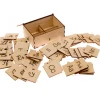 Tout Pour le Jeu Jeu puzzle des lettres cursives et scriptes en bois