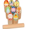 Enfant Tout Pour le Jeu Jeu quilles animaux en bois avec sac - Kubb enfant
