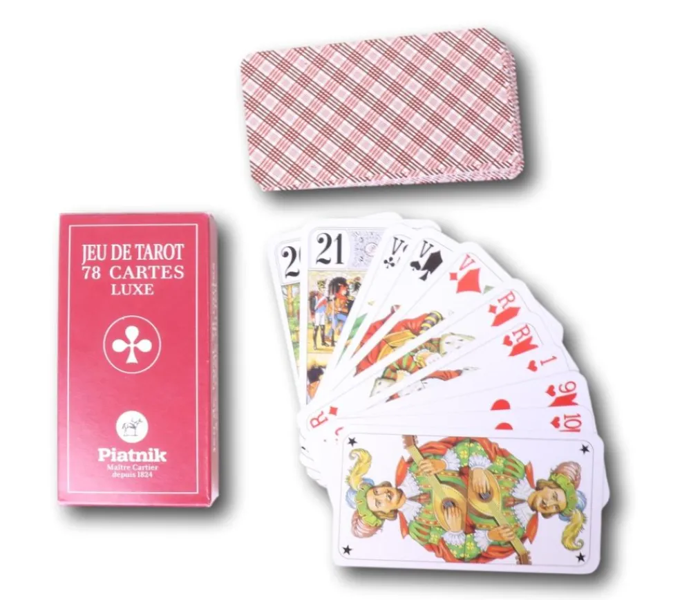 Tout Pour le Jeu Jeu tarot luxe 78 cartes à jouer dos écossais Piatnik