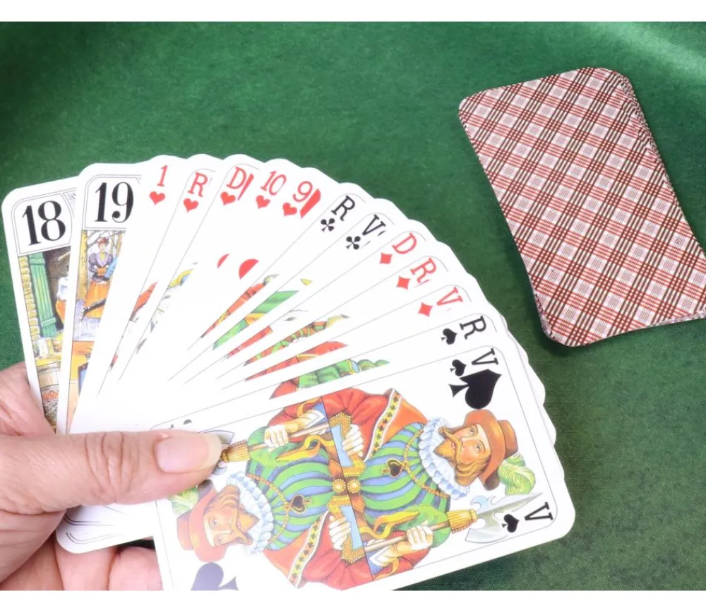 Tout Pour le Jeu Jeu tarot luxe 78 cartes à jouer dos écossais Piatnik