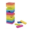 Tout Pour le Jeu Jeu tour équilibre bois Arc en ciel 48 blocs - 24 cm