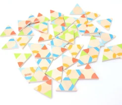 Tout Pour le Jeu Jeu Tri-dominos des couleurs en bois - 45 pièces
