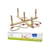Enfant Tout Pour le Jeu Jeux adresse Cible de lancer bois avec anneaux naturel