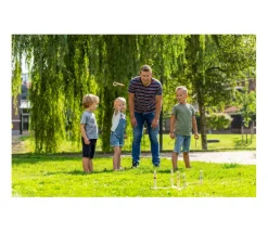Enfant Tout Pour le Jeu Jeux adresse Cible de lancer bois avec anneaux naturel