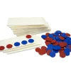 Tout Pour le Jeu Kit 20 élèves : 20 Tables calcul 1 à 10 + 200 jetons bicolores