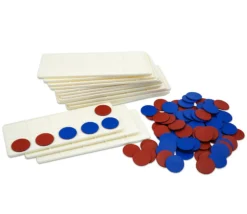 Tout Pour le Jeu Kit 20 élèves : 20 Tables calcul 1 à 10 + 200 jetons bicolores