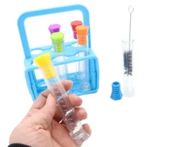 Tout Pour le Jeu Kit 6 tubes à essai 12 ml bouchons colorés