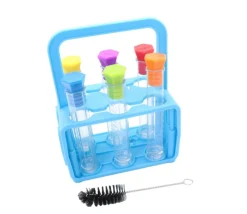 Tout Pour le Jeu Kit 6 tubes à essai 12 ml bouchons colorés