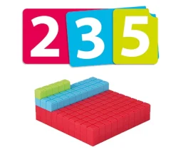 Tout Pour le Jeu Kit activités Base 10 - 125 pièces empilables + 45 cartes nombres
