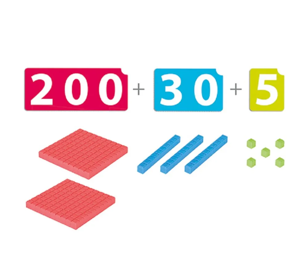 Tout Pour le Jeu Kit activités Base 10 - 125 pièces empilables + 45 cartes nombres