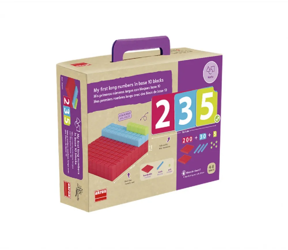 Tout Pour le Jeu Kit activités Base 10 - 125 pièces empilables + 45 cartes nombres