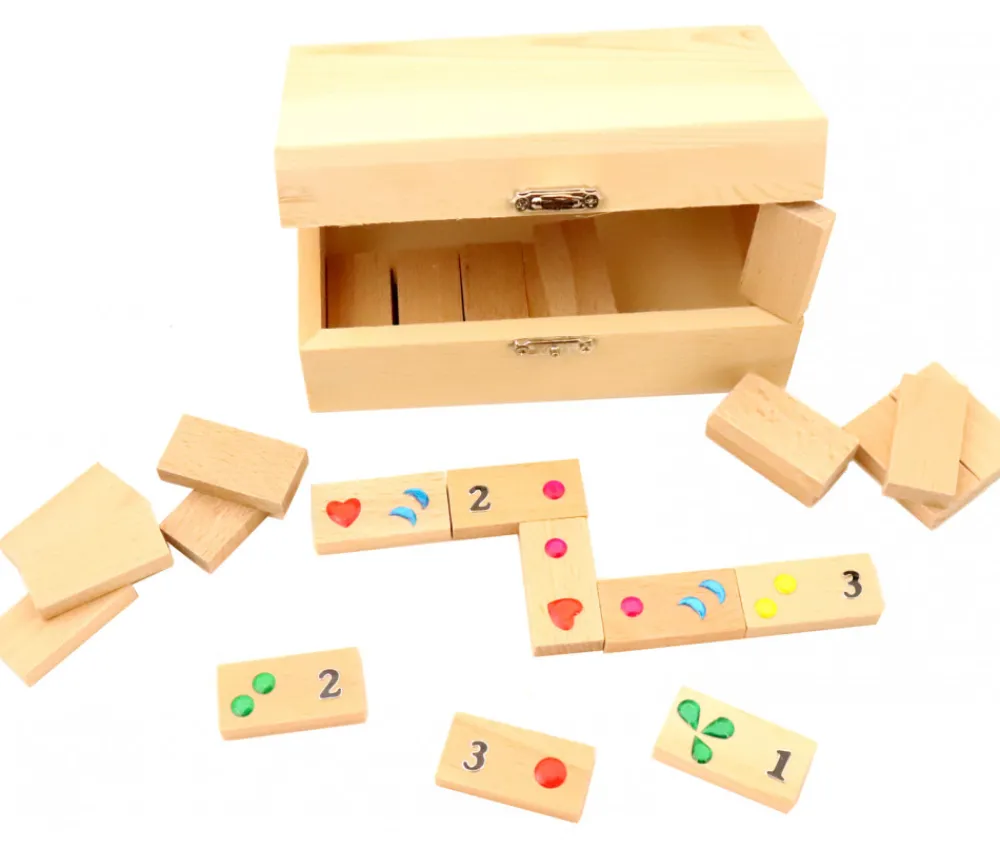 Tout Pour le Jeu Kit coffret petits dominos en bois à personnaliser