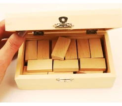 Tout Pour le Jeu Kit coffret petits dominos en bois à personnaliser