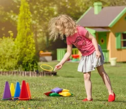 Enfant Tout Pour le Jeu KIT Jeux adresse 26 pièces : cônes, anneaux, mini sacs de lancer