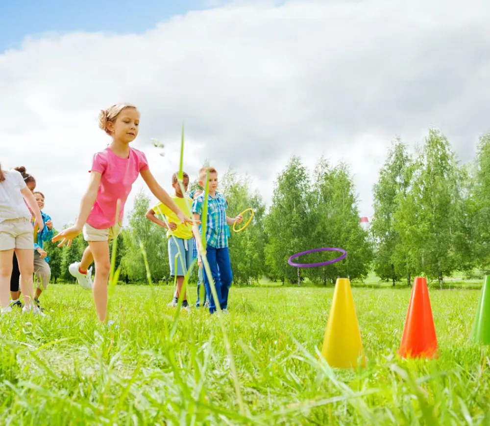 Enfant Tout Pour le Jeu KIT Jeux adresse 26 pièces : cônes, anneaux, mini sacs de lancer