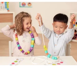 Tout Pour le Jeu Kit Perles Bois éco + fiches activités