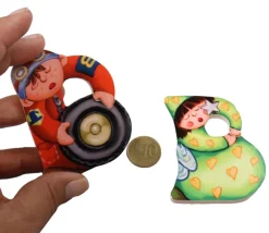 Tout Pour le Jeu Lettre alphabet personnage en bois à l'unité - 7 cm initiale déco