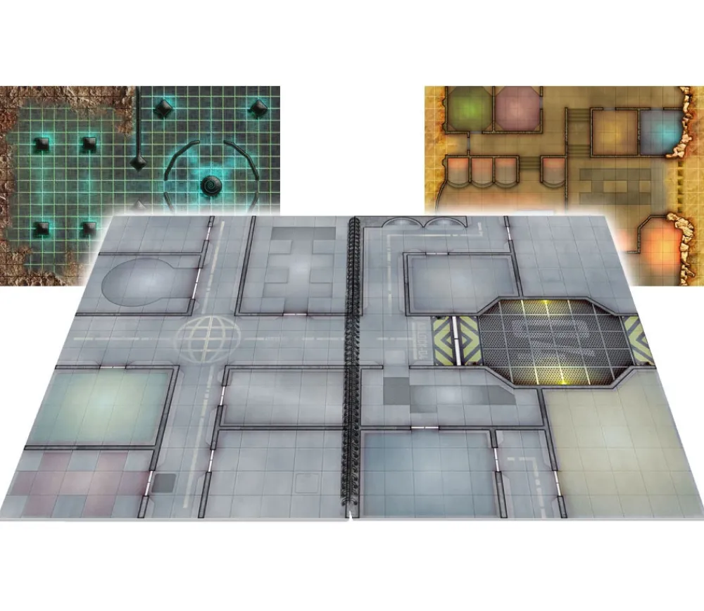 Tout Pour le Jeu Livre A3 Battle Mats plateaux de jeu Giant Book of Sci-Fi
