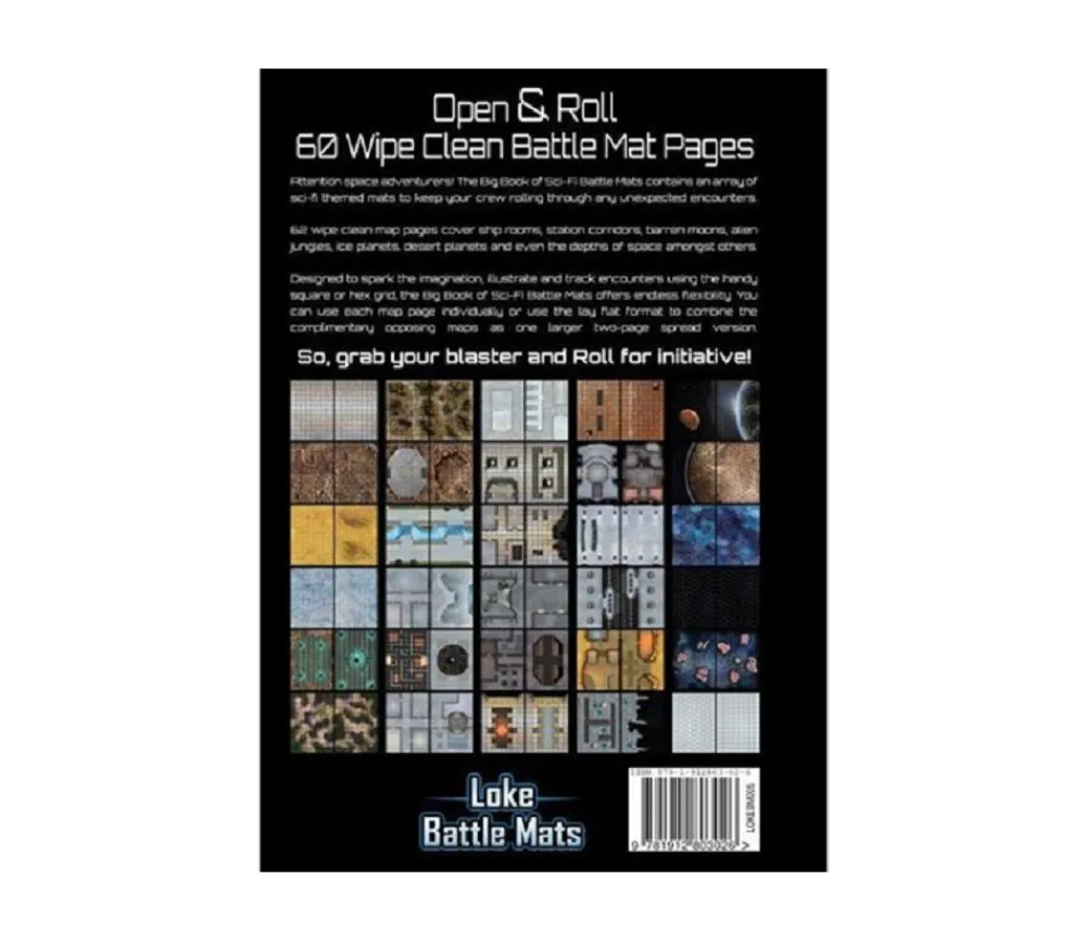Tout Pour le Jeu Livre A3 Battle Mats plateaux de jeu Giant Book of Sci-Fi