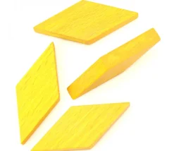 Tout Pour le Jeu Losange en bois 60 x 25 x 8 mm JAUNE pour jeu achat en ligne
