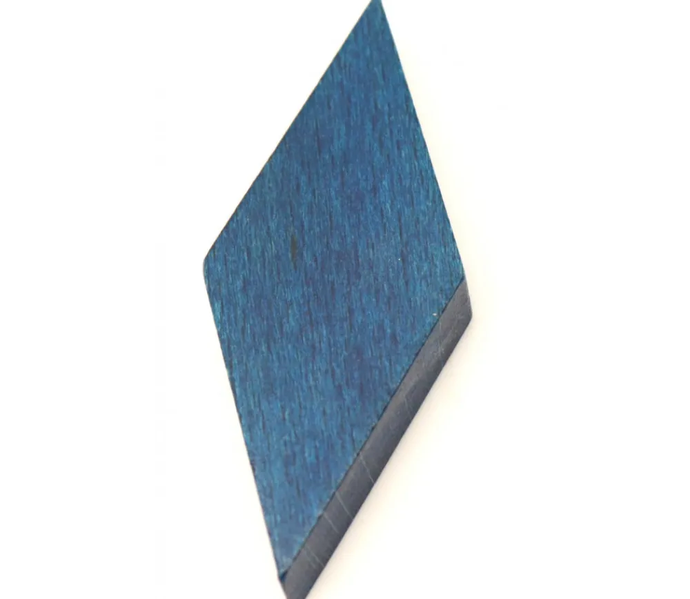 Tout Pour le Jeu Losange en bois 60 x 25 x 8 mm BLEU vintage