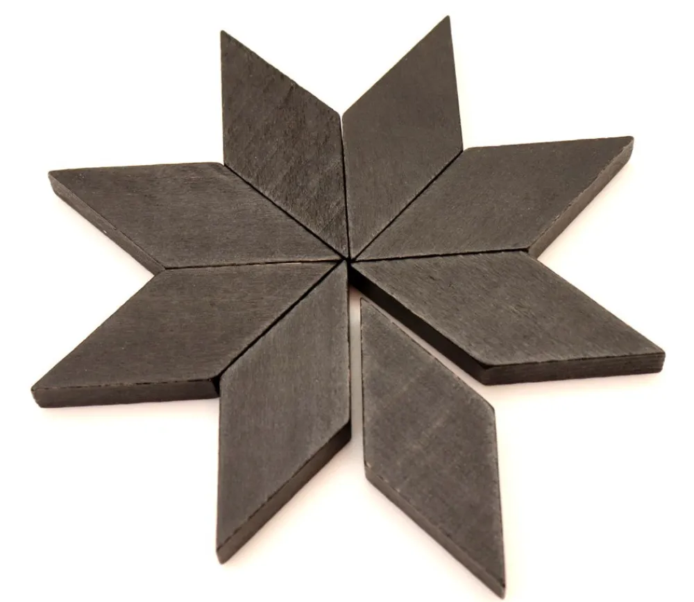 Tout Pour le Jeu Losange en bois 60 x 25 x 8 mm noir pour jeu achat en ligne