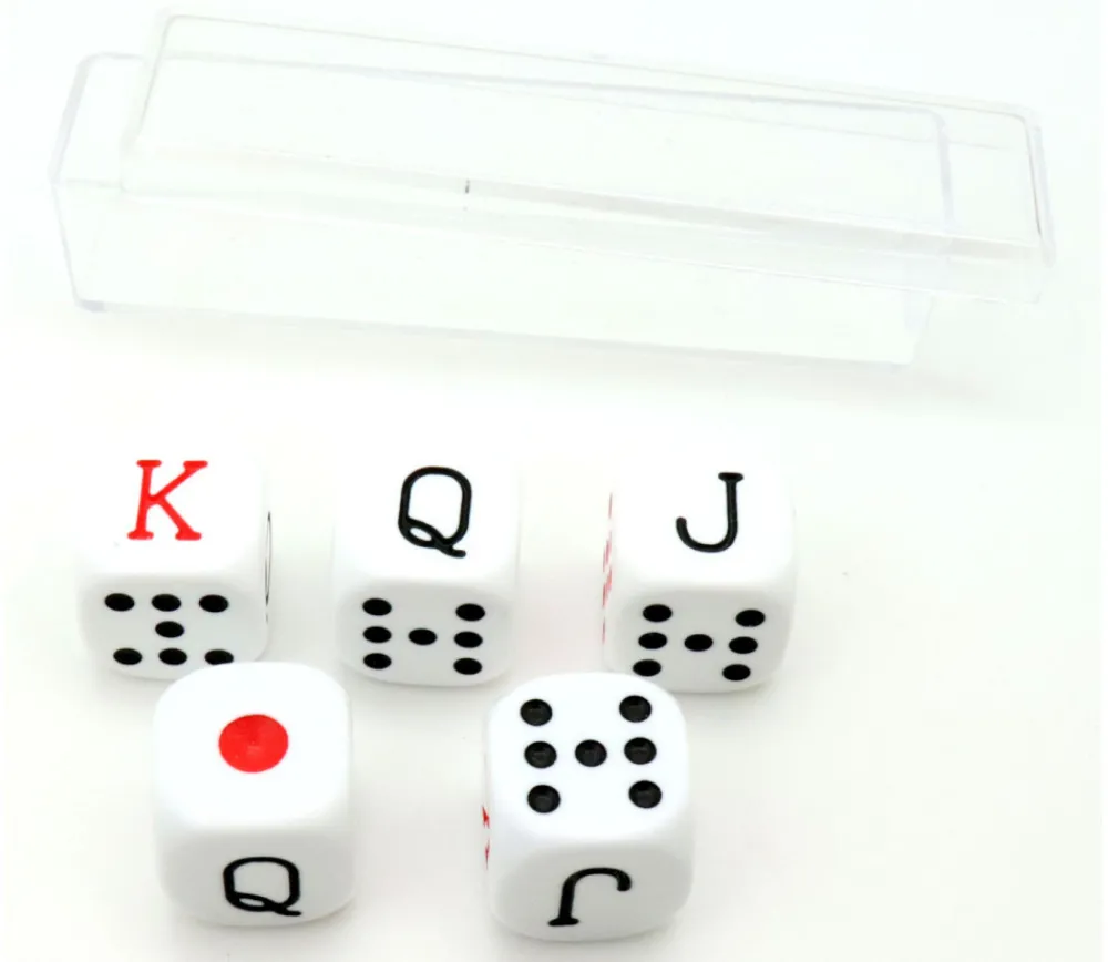 Tout Pour le Jeu Lot 5 dés poker américain 16 mm