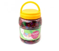 Tout Pour le Jeu Lot 5000 Jetons 15 mm transparents colorés pour loto ou bingo