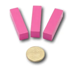 Tout Pour le Jeu Lot 3 réglettes Cuisenaire 4 cm en rose