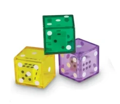 Tout Pour le Jeu Lot de 12 Dés double JUMBO 3.2 cm avec 1 dé à l'intérieur