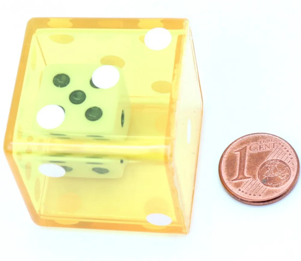 Tout Pour le Jeu Lot de 12 Dés double JUMBO 3.2 cm avec 1 dé à l'intérieur