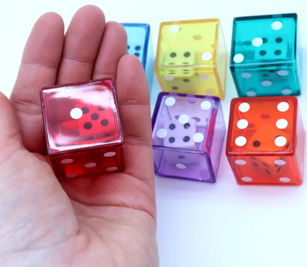 Tout Pour le Jeu Lot de 12 Dés double JUMBO 3.2 cm avec 1 dé à l'intérieur