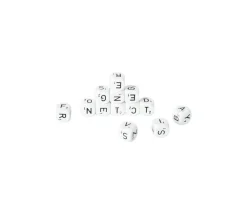Tout Pour le Jeu Lot de 13 dés lettres alphabet