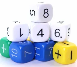 Tout Pour le Jeu Lot de 10 dés mathematiques 16 mm