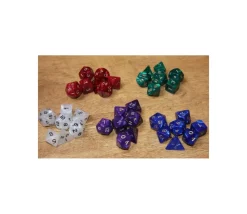 Tout Pour le Jeu Lot de 7 dés nacrés BLEU multi-faces