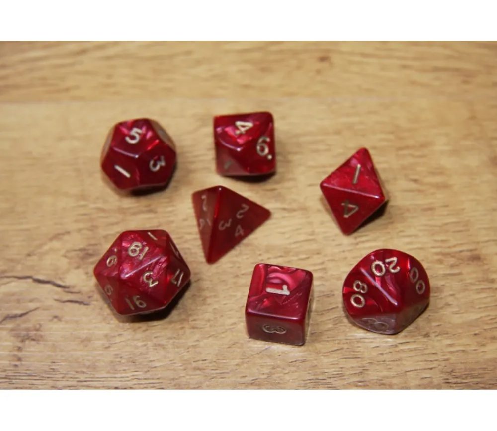 Tout Pour le Jeu Lot de 7 dés perlés multi-faces