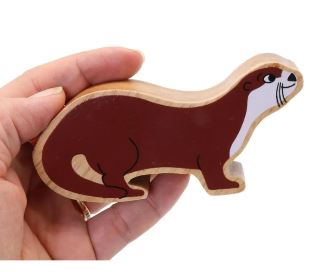 Tout Pour le Jeu Loutre en bois 10.6 x 5 x 2.5 cm