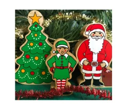 Tout Pour le Jeu Lutin de Noël en bois 82 x 45 x 25 mm elfe