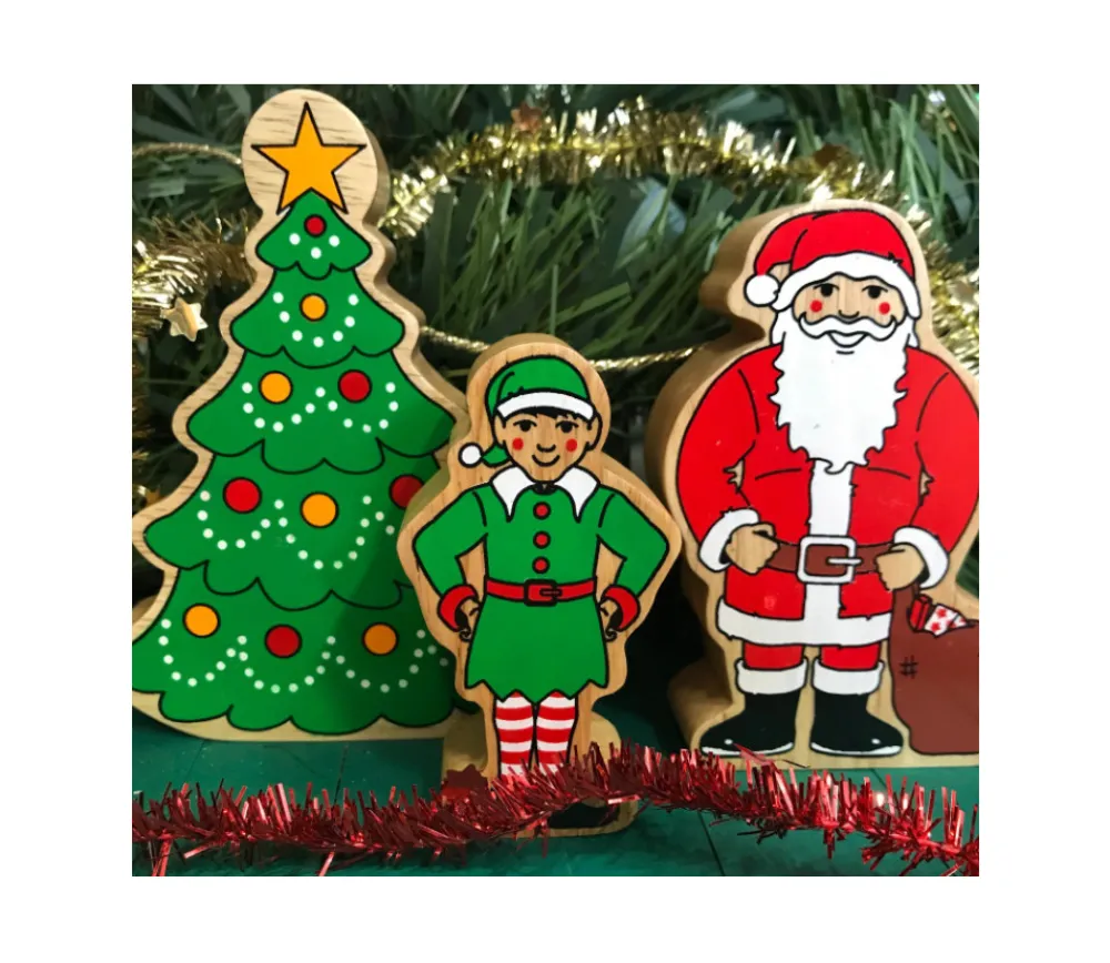 Tout Pour le Jeu Lutin de Noël en bois 82 x 45 x 25 mm elfe