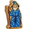 Tout Pour le Jeu Magicien sorcier en bois 106 x 60 x 25 mm personnage