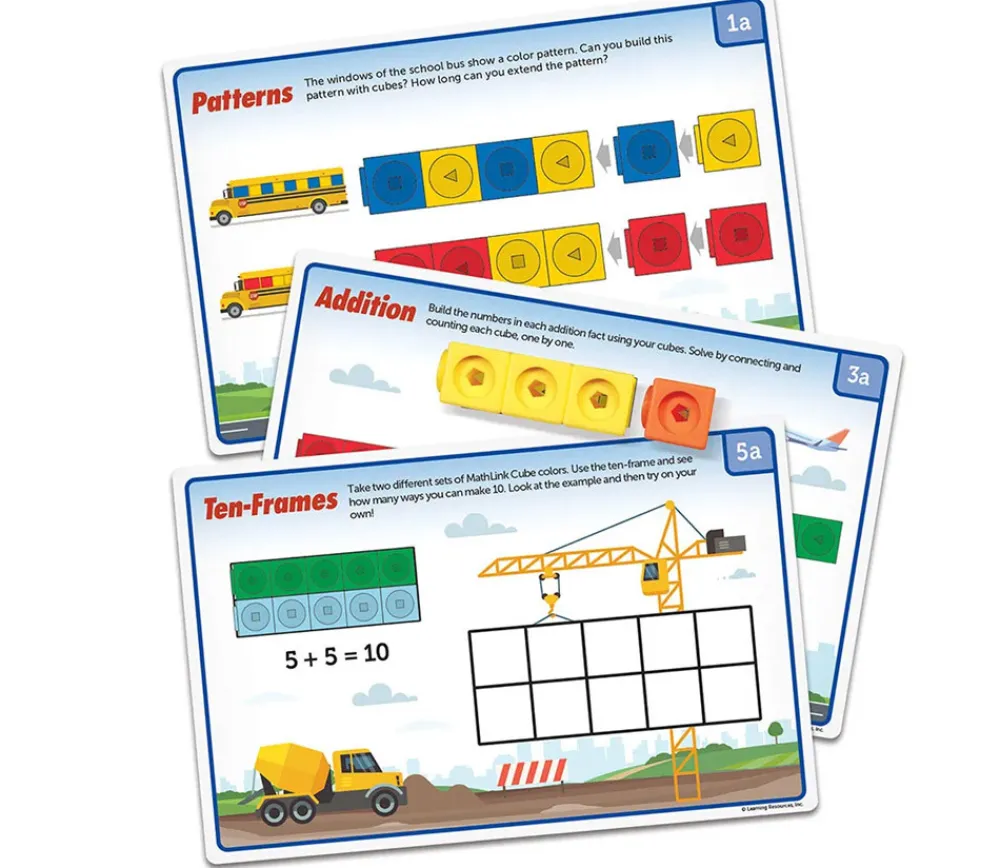 Tout Pour le Jeu Mathlink cubes Mathmobiles - 100 cubes + 30 fiches activités mathématiques STEM