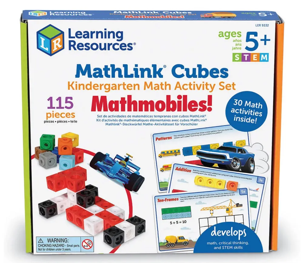 Tout Pour le Jeu Mathlink cubes Mathmobiles - 100 cubes + 30 fiches activités mathématiques STEM