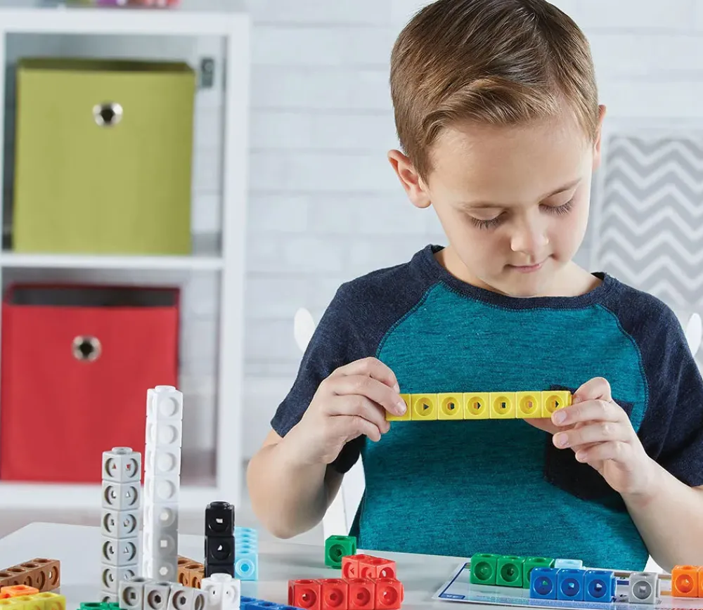 Tout Pour le Jeu Mathlink cubes Mathmobiles - 100 cubes + 30 fiches activités mathématiques STEM