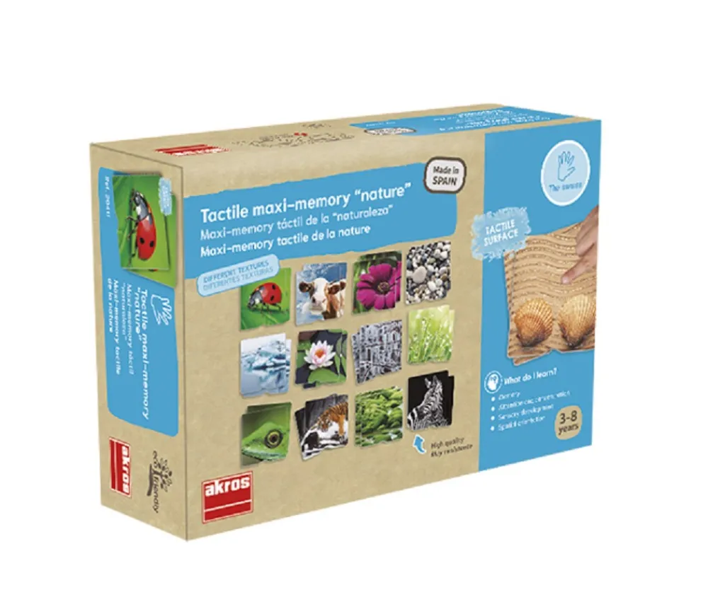 Tout Pour le Jeu Maxi mémo tactile de la Nature - texture en relief